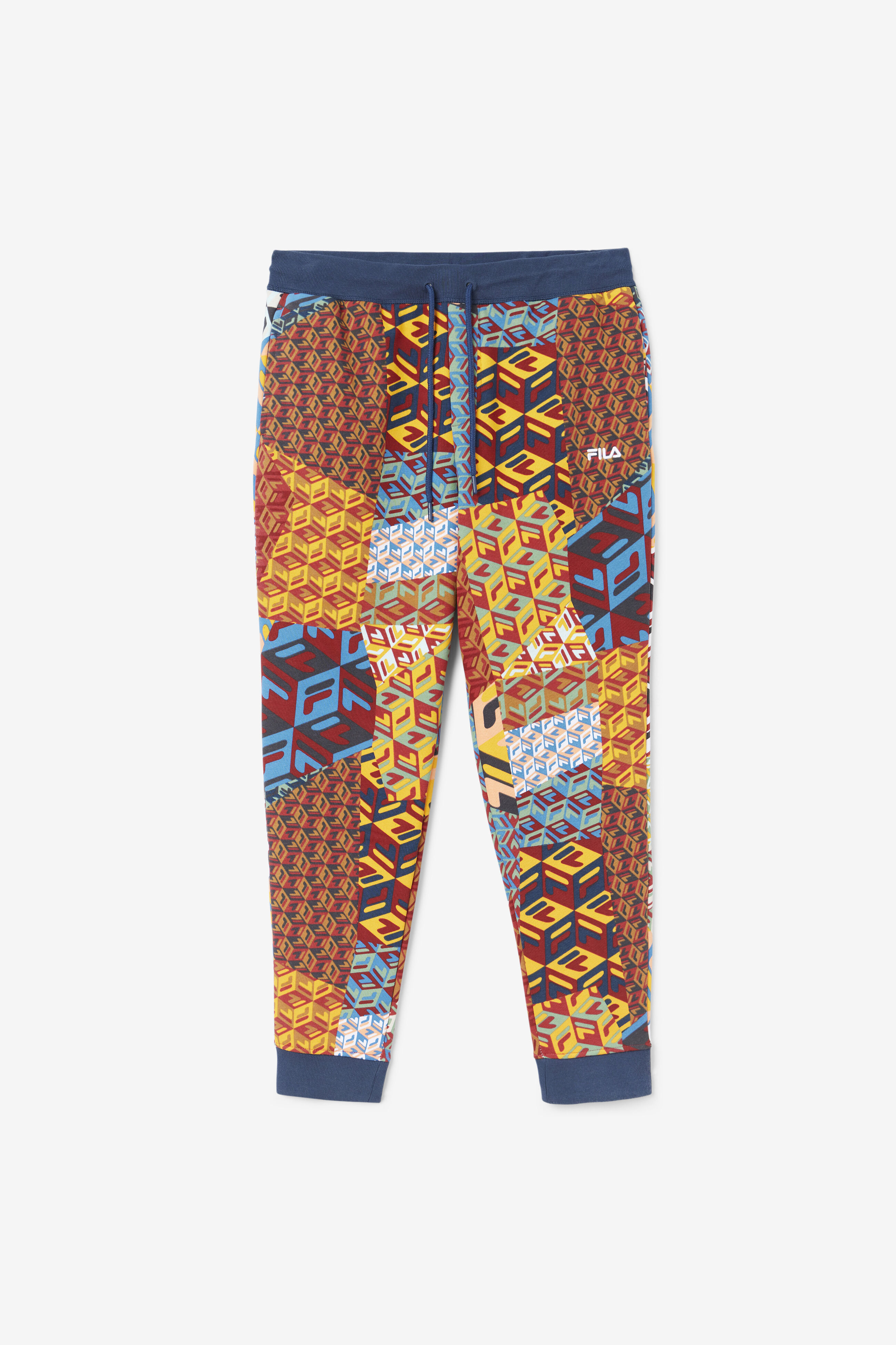 Amay Men's Printed  Fleece Joggers | Fila LM23C625